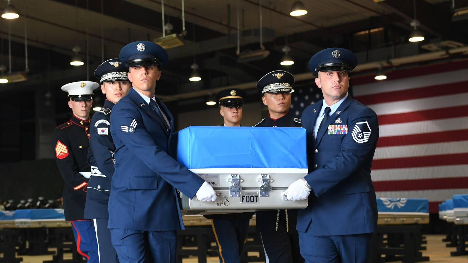 Vice President, Honor Guards Welcome Korean War Fallen Back to American ...
