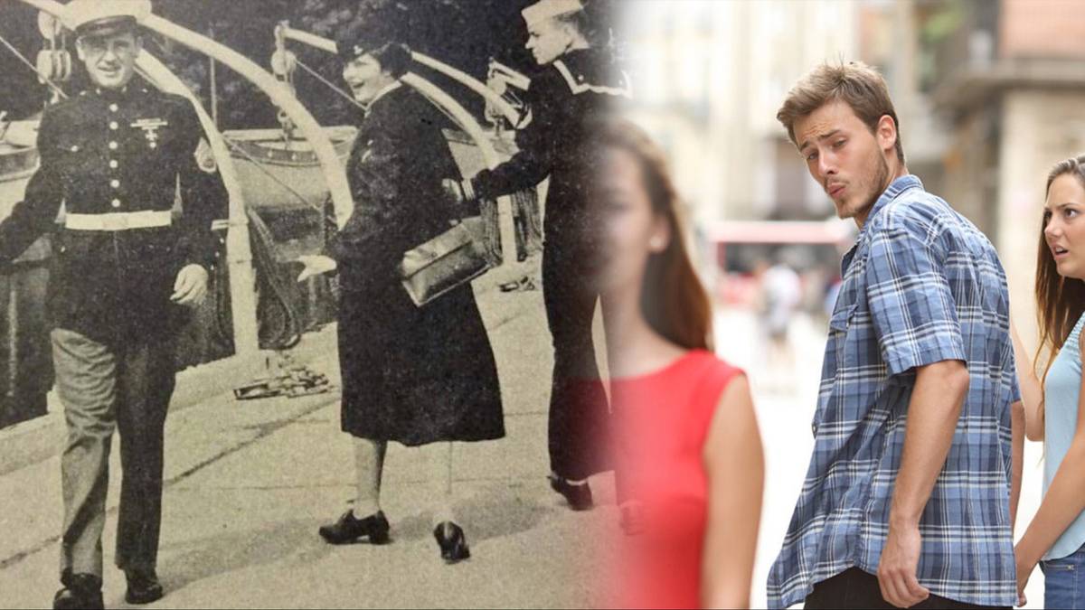 guy looking at red dress meme Distracted Boyfriend Meme