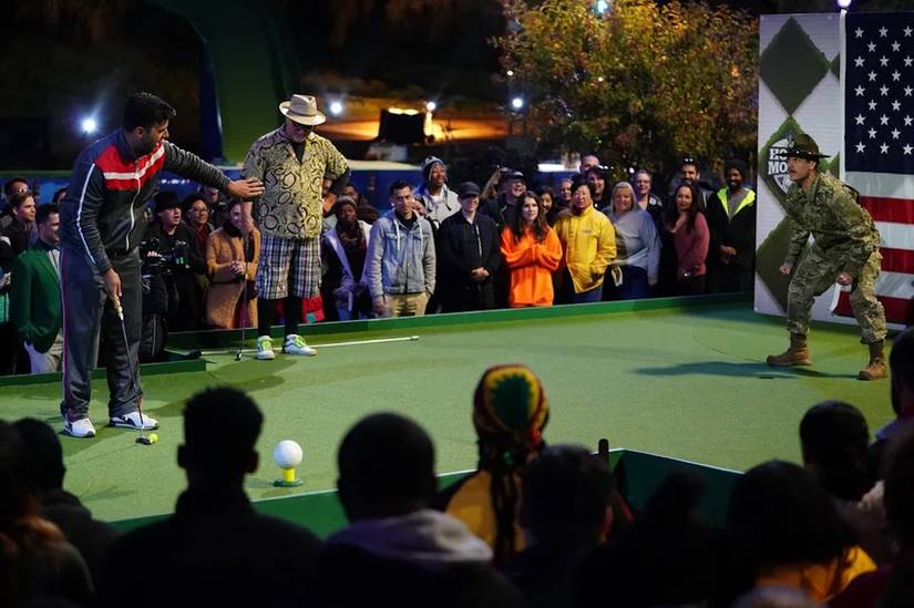 U.S. Marine Rob Riggle's New Mini-Golf Show Is So Extra It's Perfect