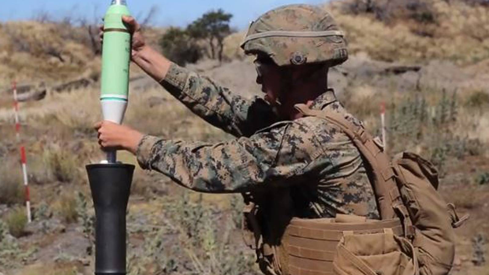 Marines Test Nonlethal Mortar Round for Crowd Control