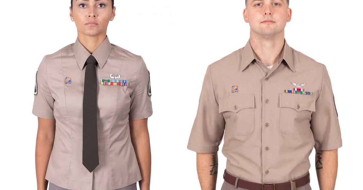 army dress blue shirt Soldiers Can Now Wear Awards on Class B Version of New Green Uniform Bigersell Party Midi Dress Web Collection: Pastel Wedding Guest Style:S26D313313 the cuffs are equipped