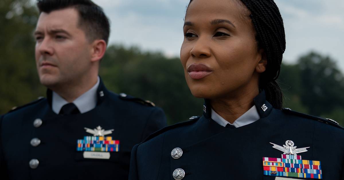 us space force dress blues The Unveils its New, Sci-Fi Worthy Uniform backless dresses One Shoulder Ruched Open Size:44x32