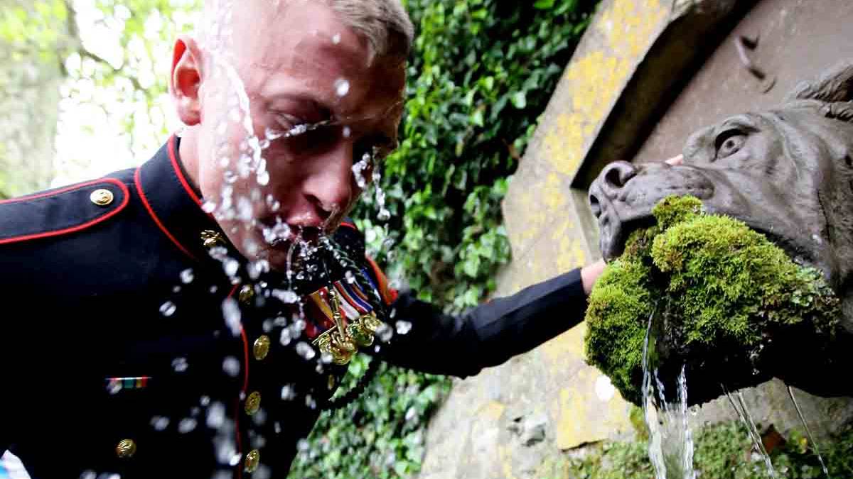 Why United States Marines Drink from a Fountain in France