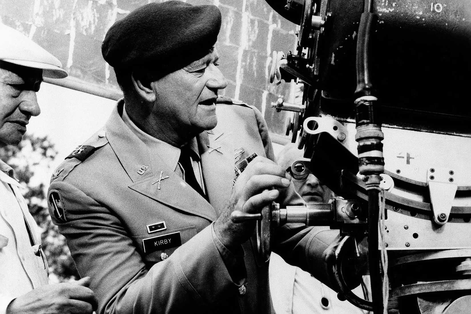 7471 John Wayne In Uniform The Green Berets Black And White Photo Print (16 John Wayne, Elvis and  main image 3
