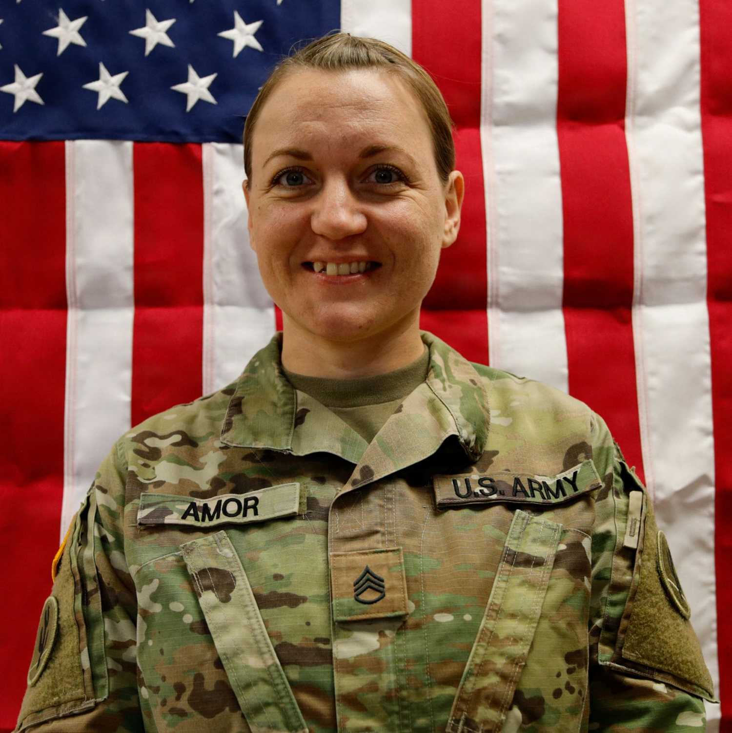 Nicole Amor flag portrait.