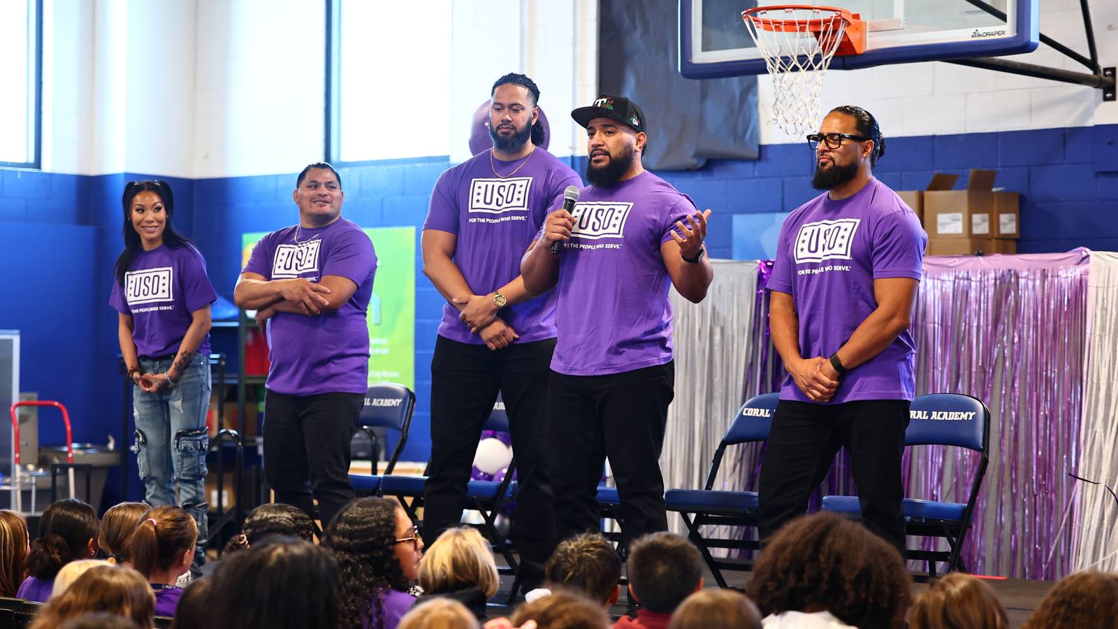Melitary Base USO Brings WWE Stars to Nellis Air Force Base to Celebrate Military Kids