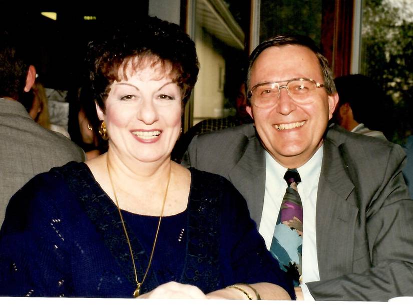 Ed Bambas with his late wife Joan who died in 2018, leaving him heartbroken and nearly bankrupt (Mike Bambas).