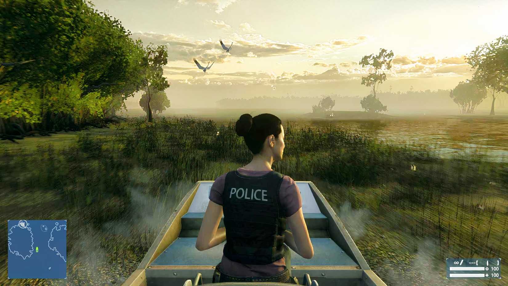 Driving a boat in Battlefield Hardline (2015)