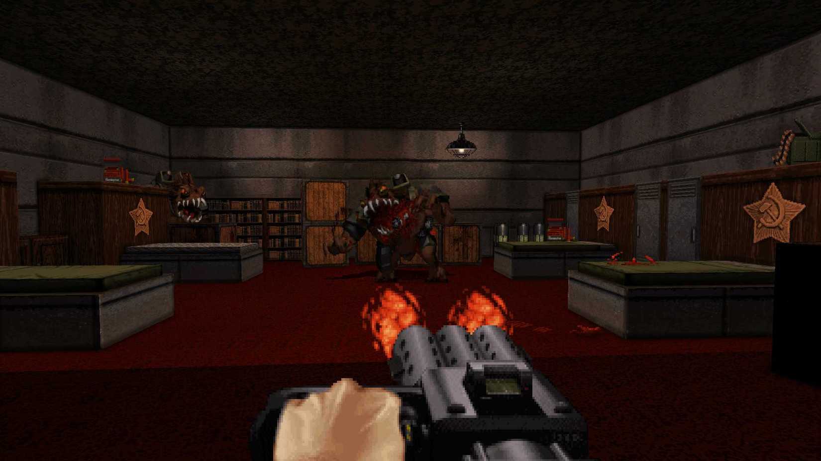 Shooting enemies in Duke Nukem 3D (HD)