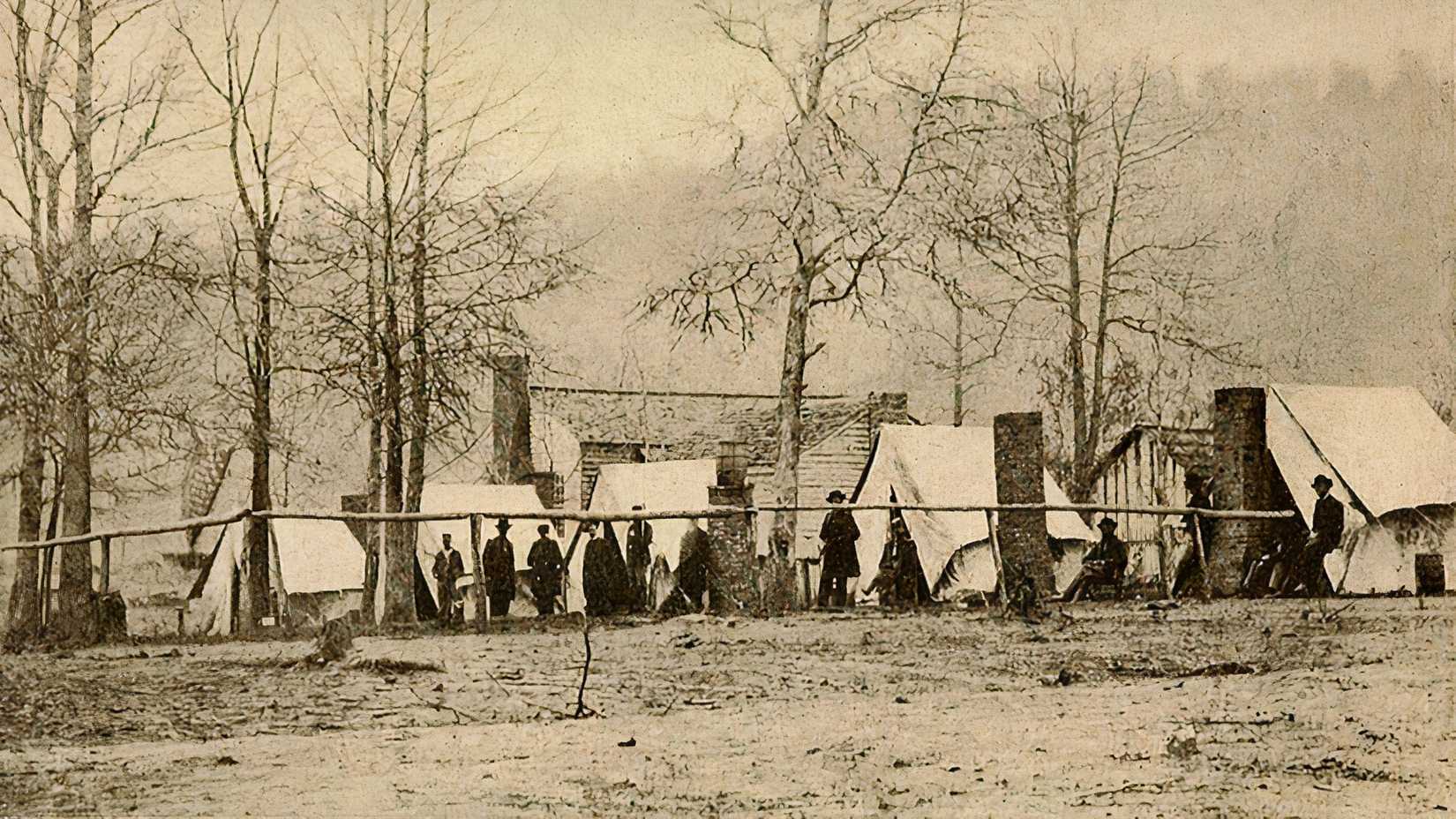 General_Logan's_camp_near_Cairo,_Illinois,_1861