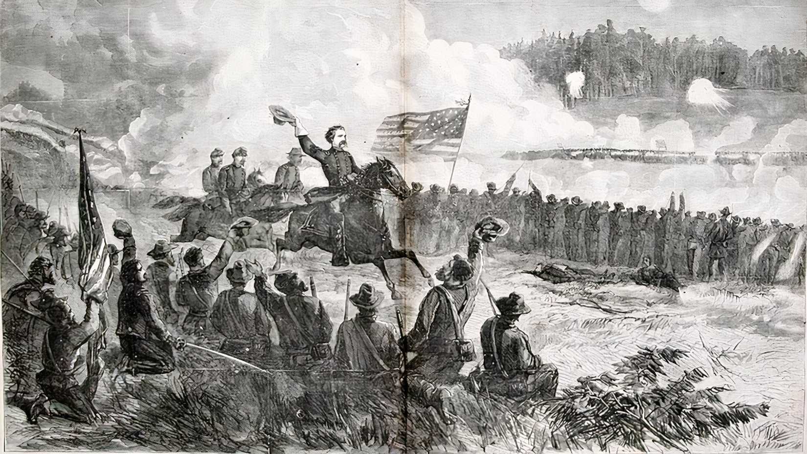 General_Logan_at_the_Battle_of_Dallas,_May_1864