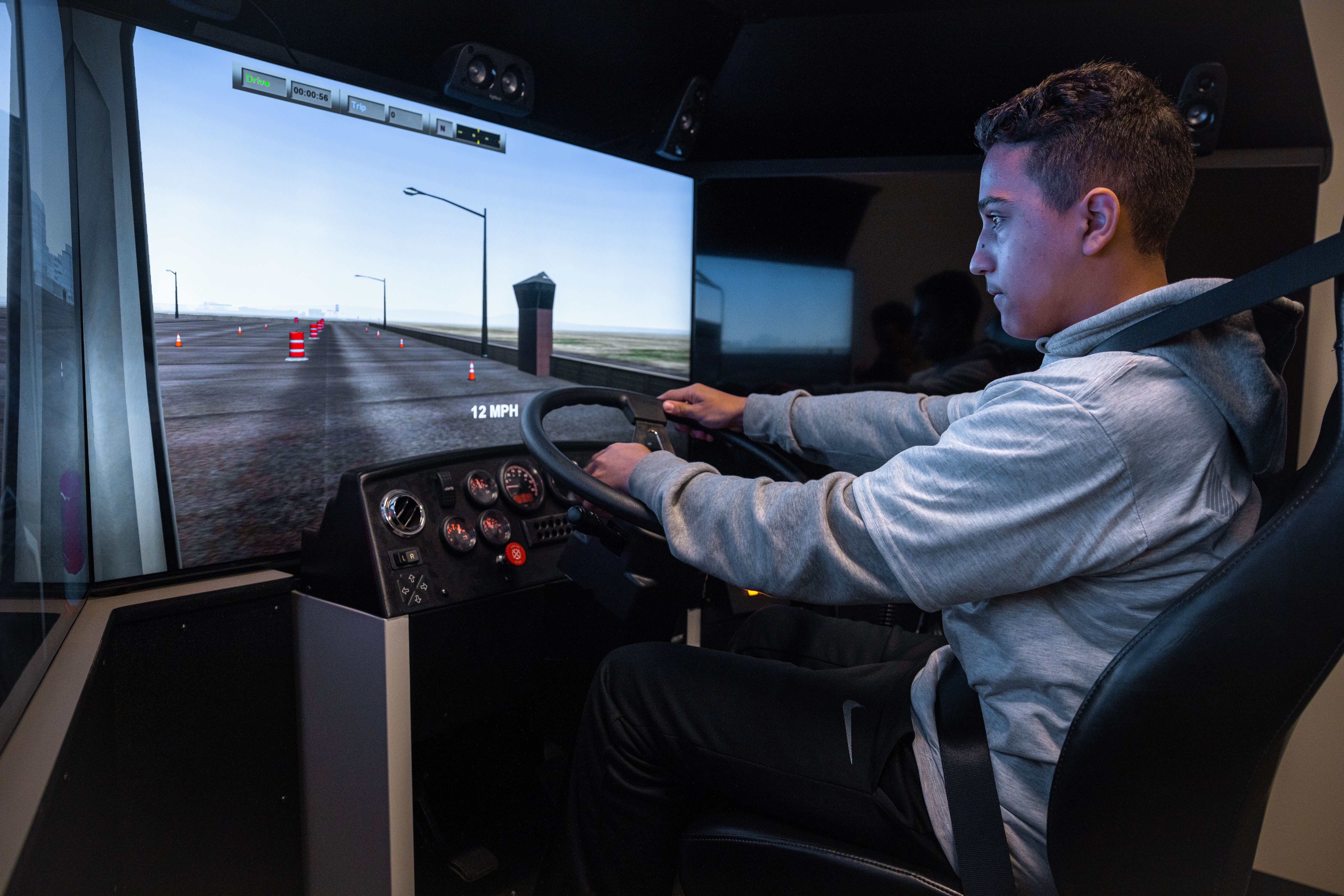 military driving simulator teen