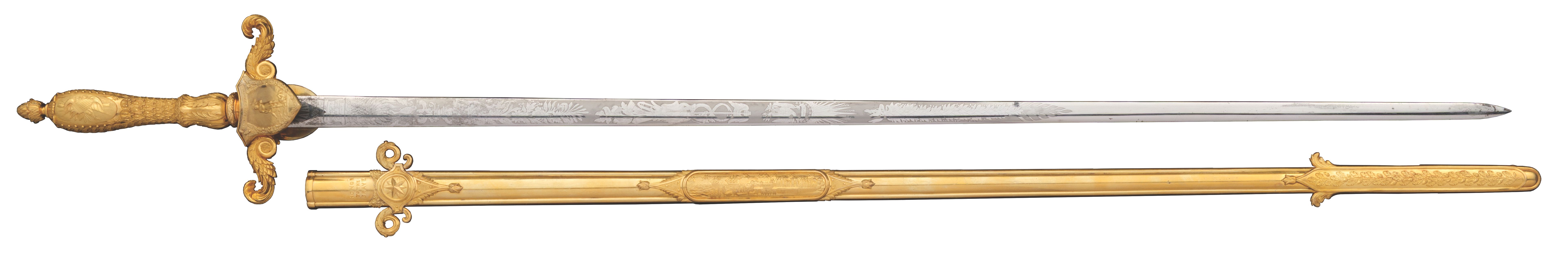 Fort McHenry Commander's Gold Sword to Auction
