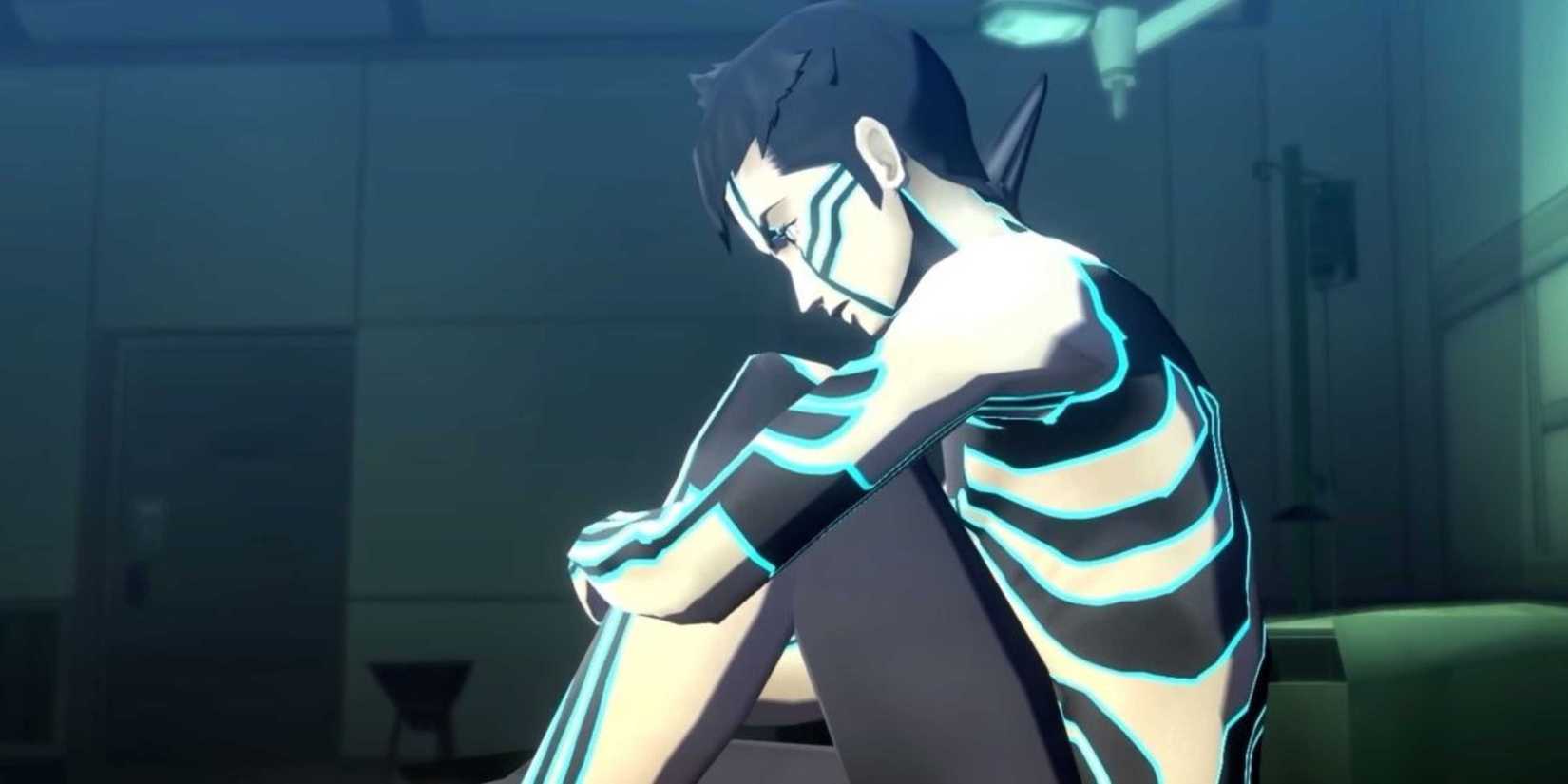 shin megami tensei 3 character sitting down
