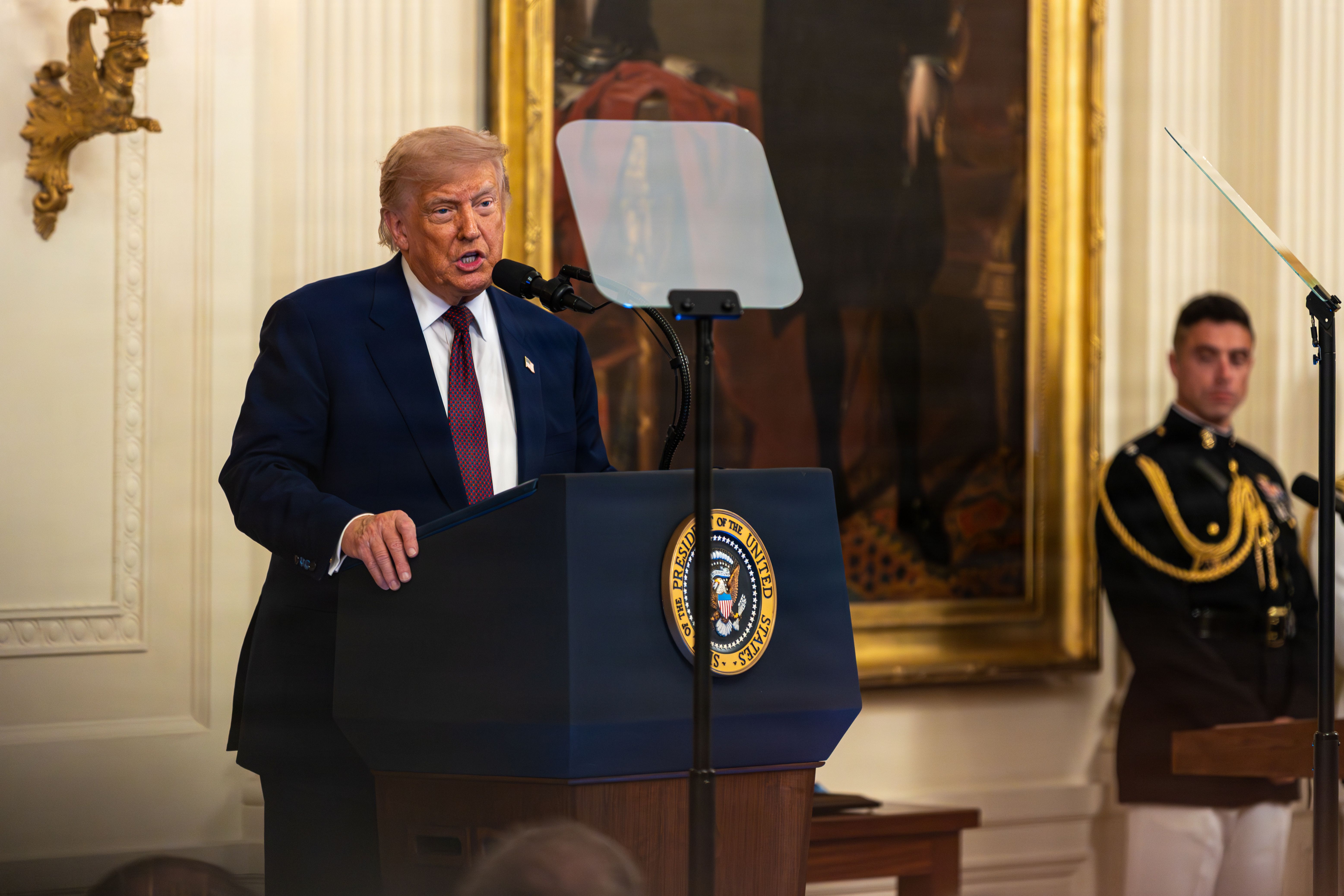 Trump Praises 'Strongest, Most Powerful Military' Amid 2026 Election Warning