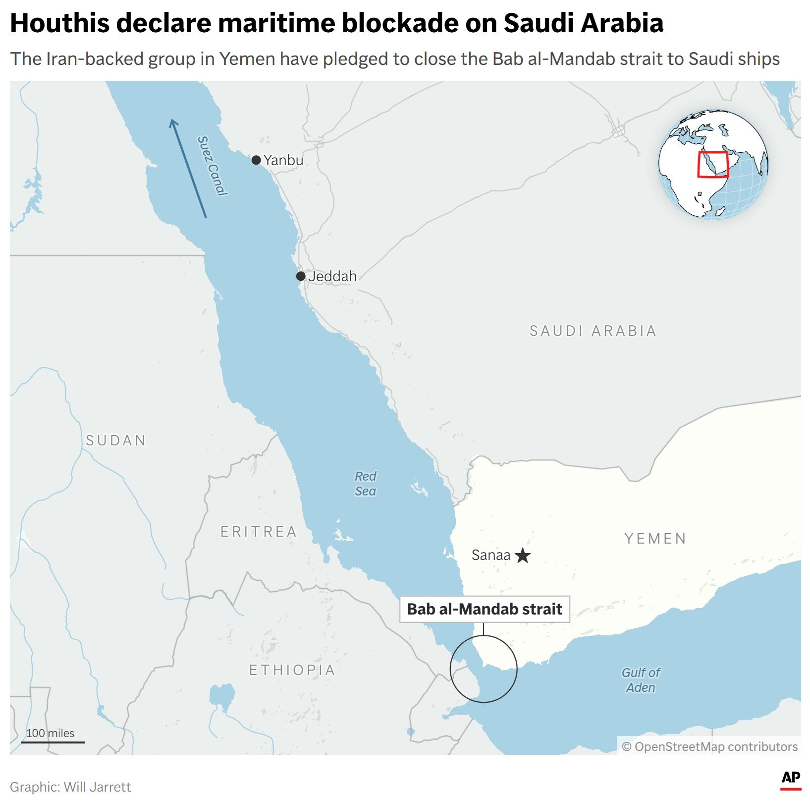 A New Threat by Yemen’s Houthis Could Widen the Iran War and Put Another Trade Chokepoint at Risk