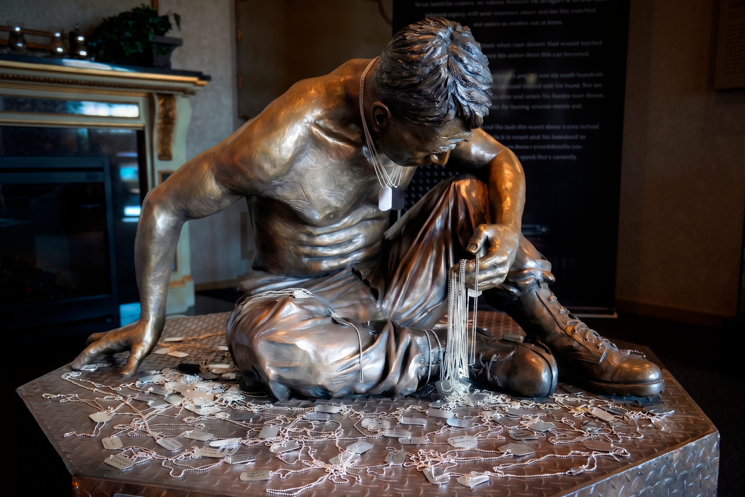 Veterans Promote Mental Health Awareness With 'Silent Battle' Artwork Featuring Gulf War Soldier