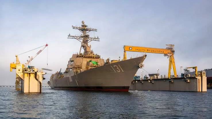 The future USS George M. Neal, the Navy's newest Arleigh Burke-class guided missile destroyer. (Huntington Ingalls Industries).