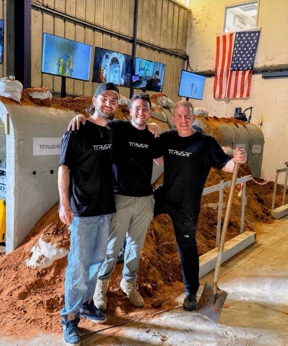 Co-founders at test site