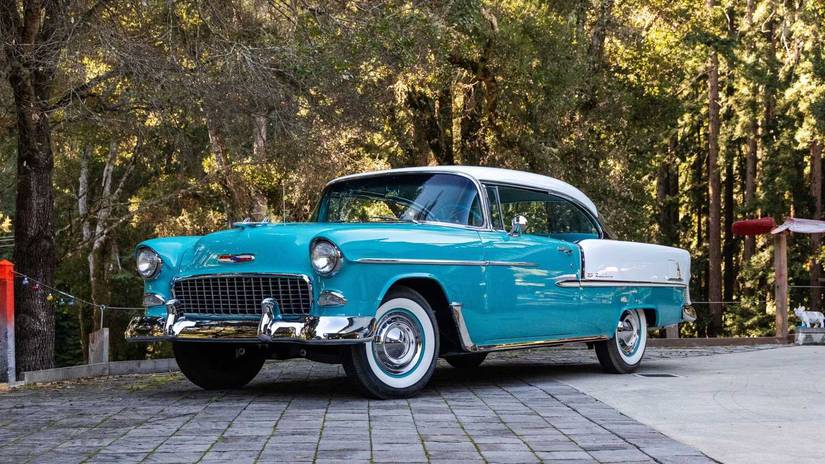 1955 Chevrolet Bel Air front quarter