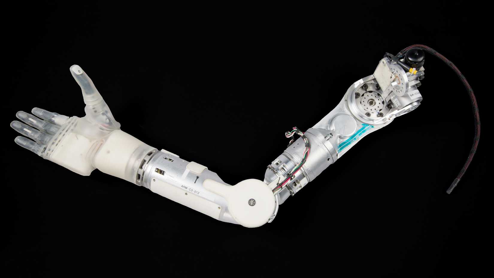 An example of the DEKA Arm System, now part of the collection of the National Museum of Health and Medicine