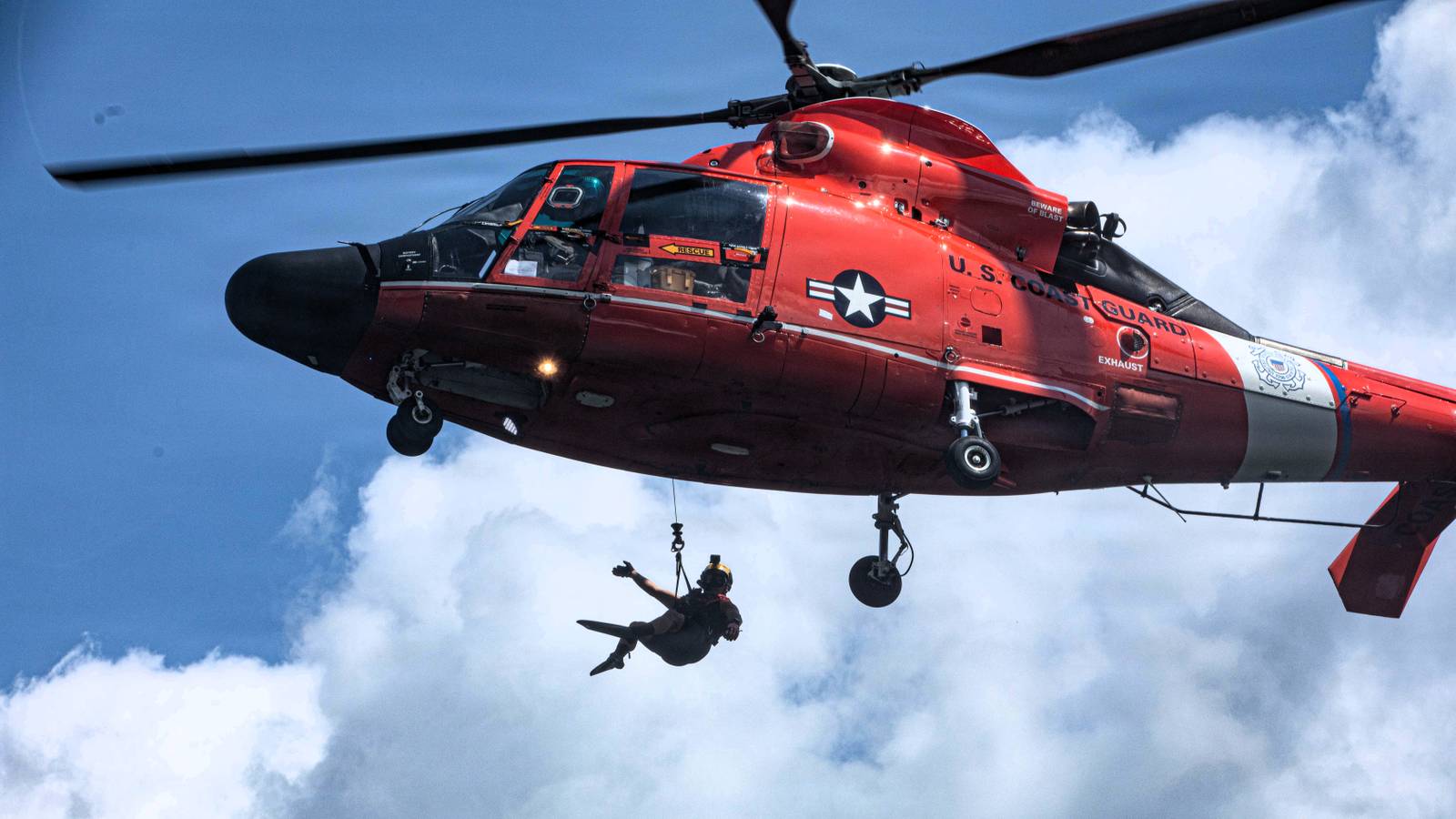 Coast Guard birthday wave