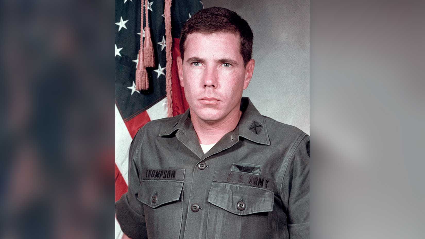 Official Army portrait of Warrant Officer Hugh Thompson Jr. in uniform.
