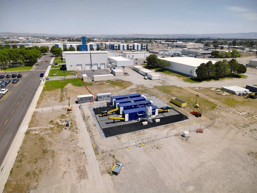 Mineral processing plant site in Idaho Falls, Id., that will produce antimony trisulfide, a critical mineral for national security. (INL).