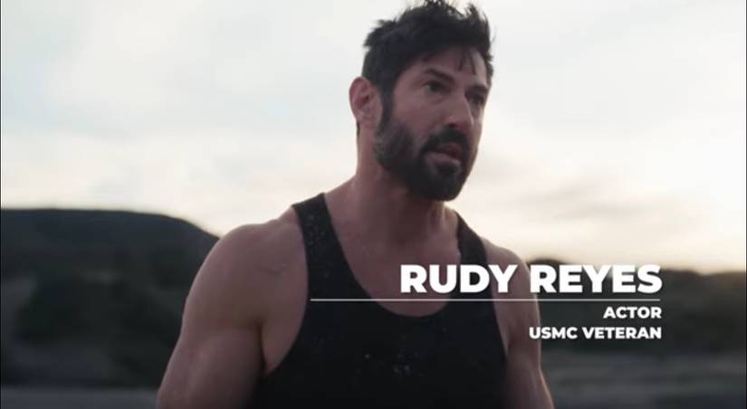 USMC Veteran Rudy Reyes is the star of 'Face Your Dragon', a suicide-prevention campaign supported by the Department of Veterans Affairs. (Gig Line Media).
