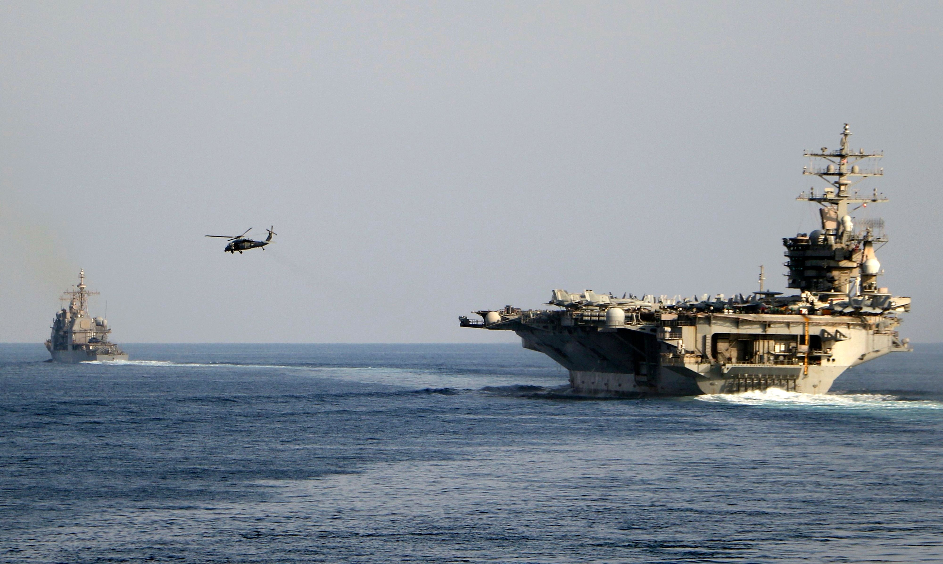 Four Navy Sailors, Two Aviators Injured After 'Mishap' on USS Eisenhower