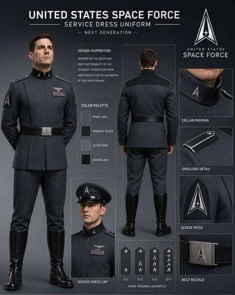 Trump Space Force Uniforms