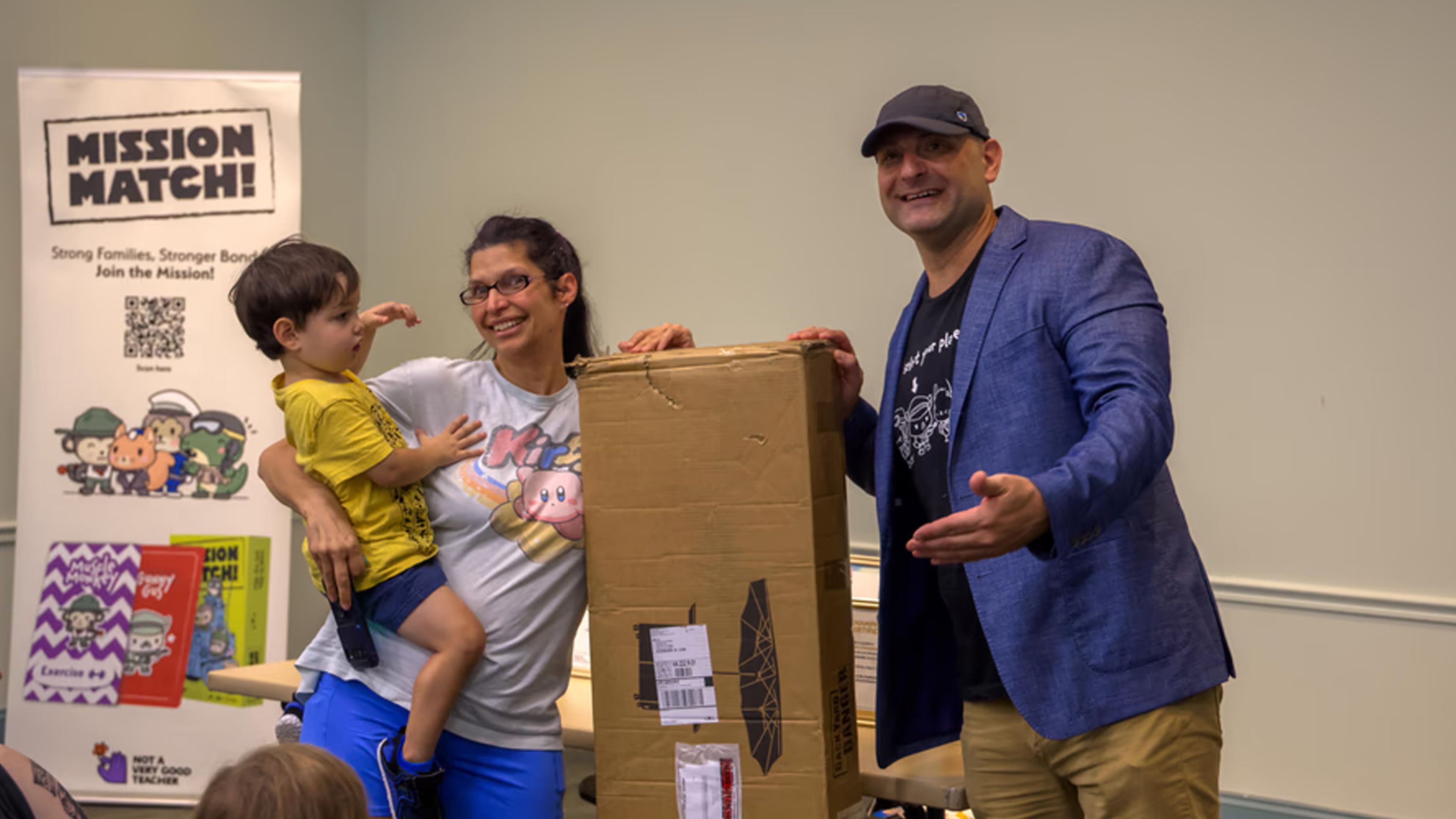 Marine Creates Kids’ Fitness Game After Toys for Tots Assignment