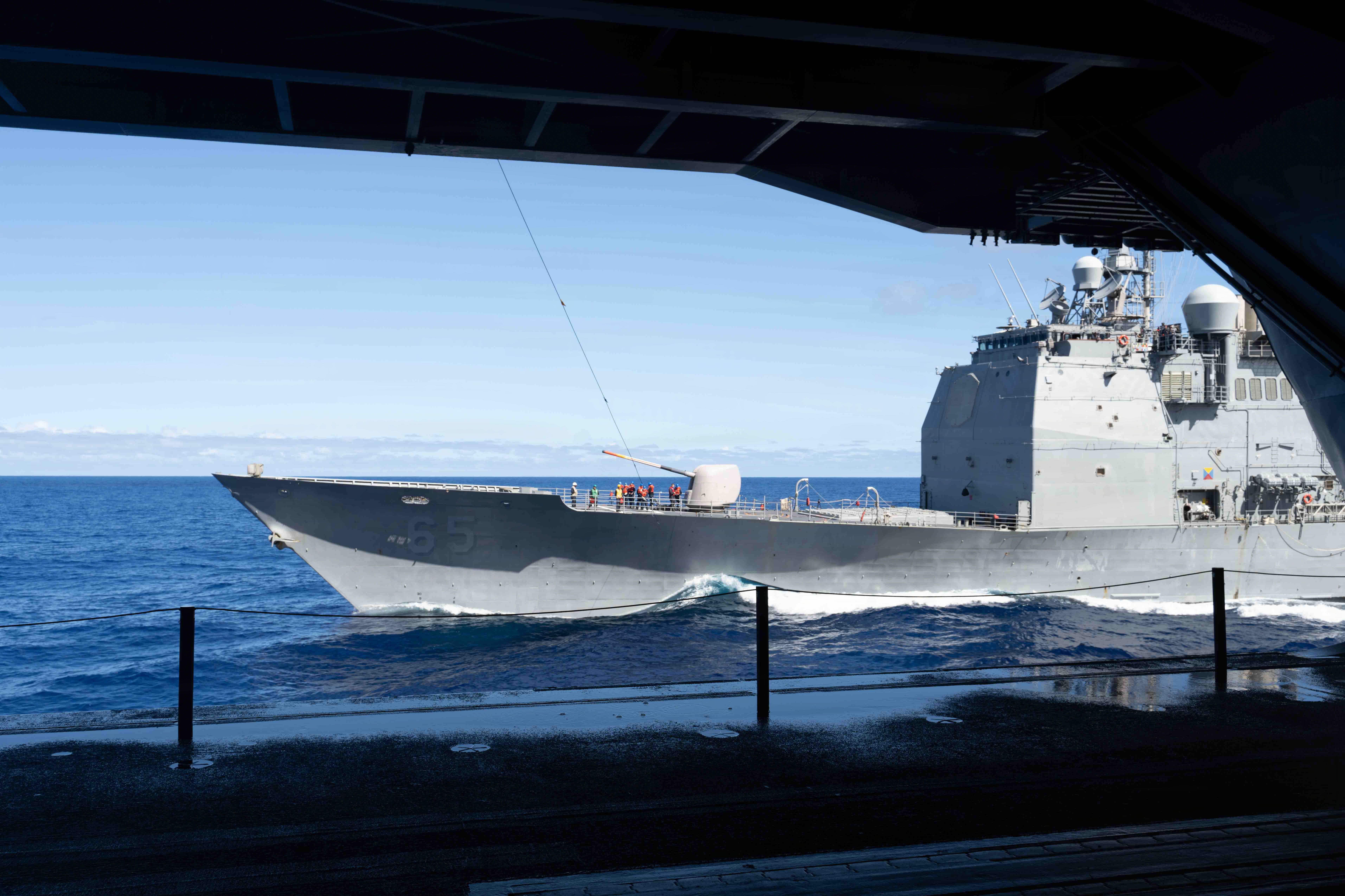 US Navy Strike Group for First Time Deploys Ship With Drone