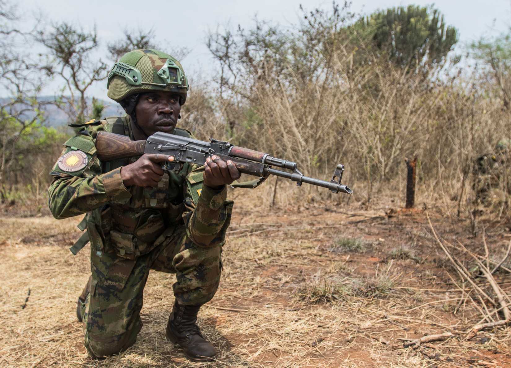 A member of the Rwanda Defence Force