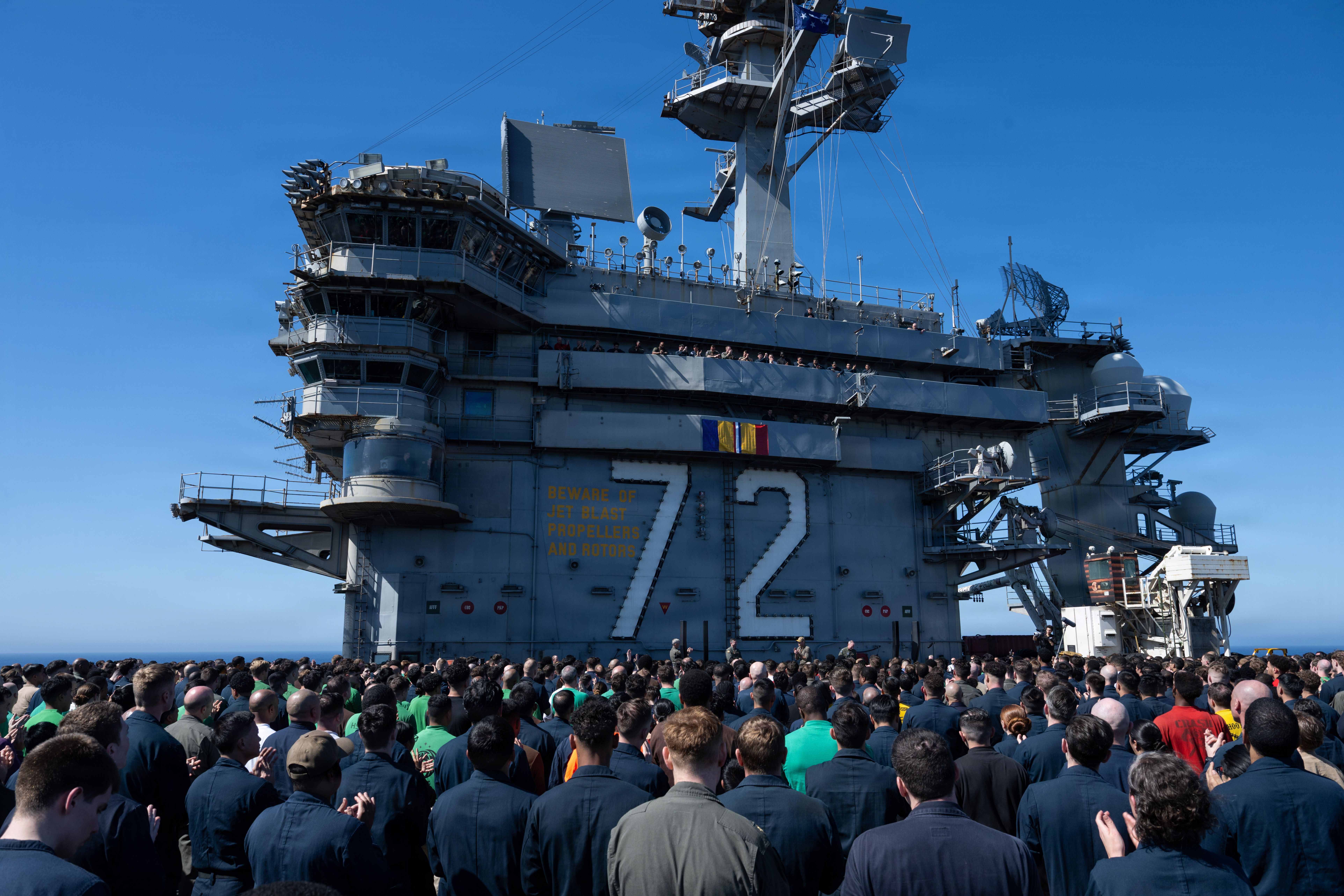 Pete Hegseth Addresses USS Abraham Lincoln Sailors Following Historic Deployment
