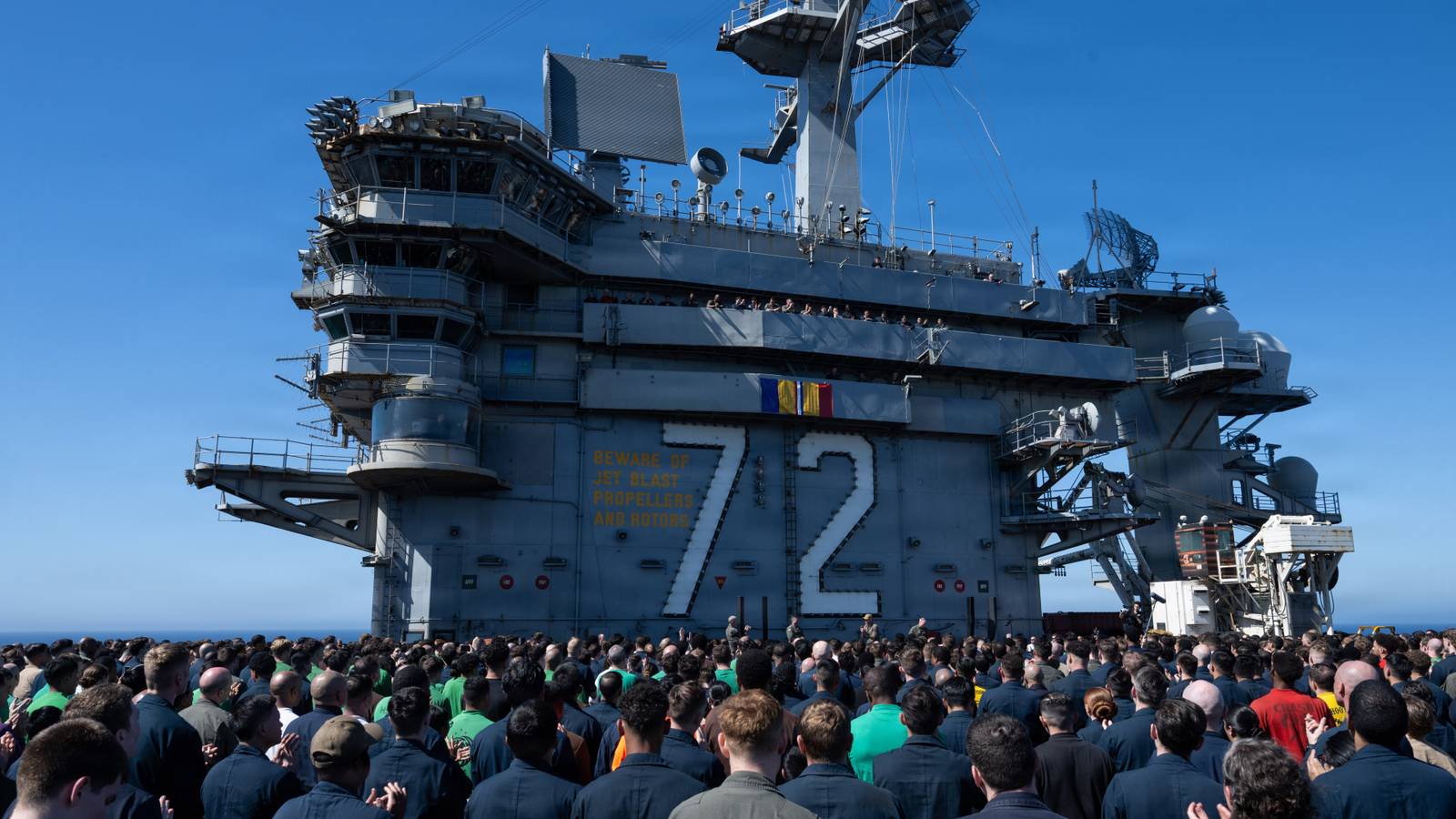 Pete Hegseth Addresses USS Abraham Lincoln Sailors Following Historic ...