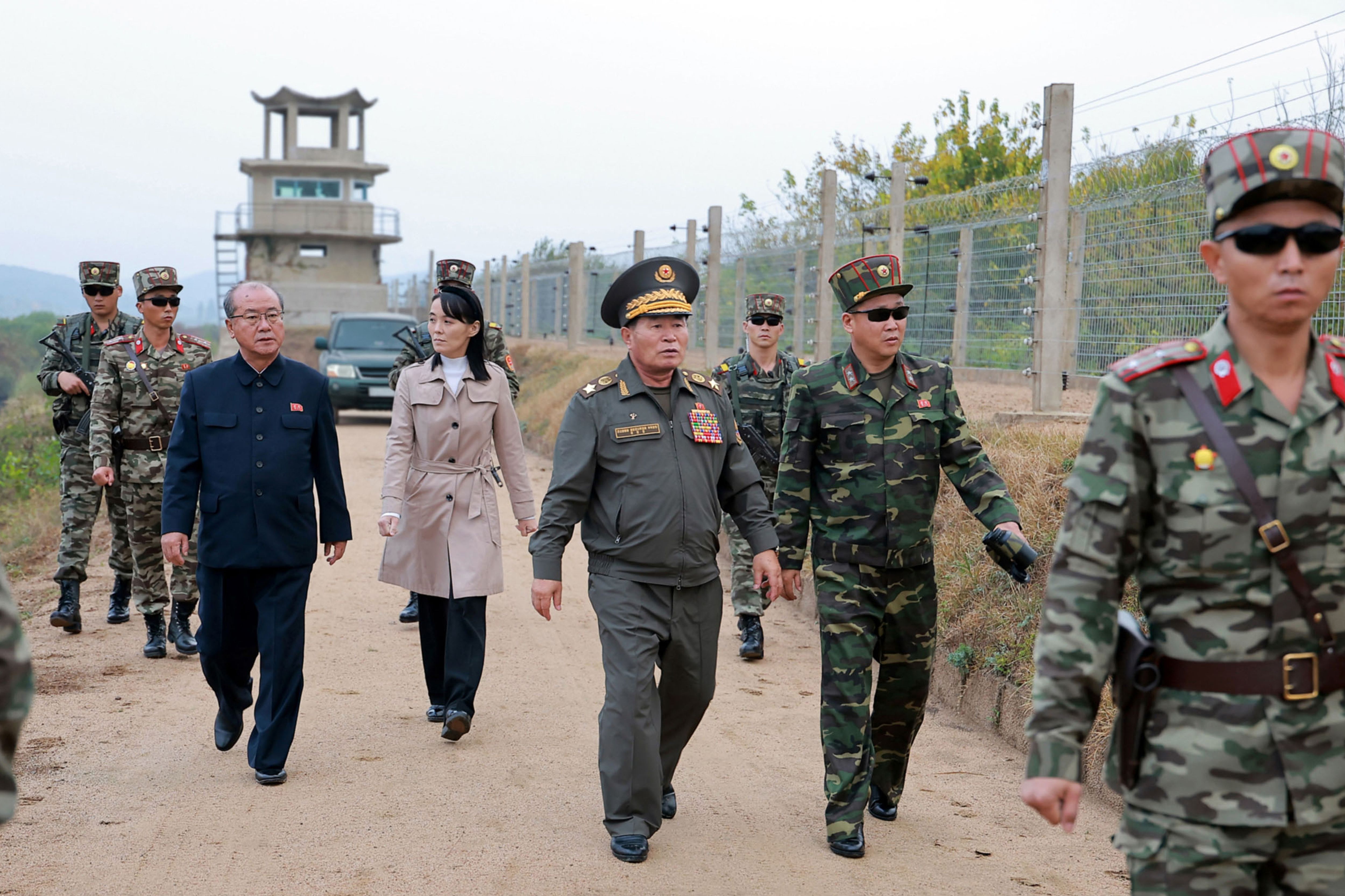 North Korean Leader's Sister Inspects Border Fortifications as Tensions Rise with the South