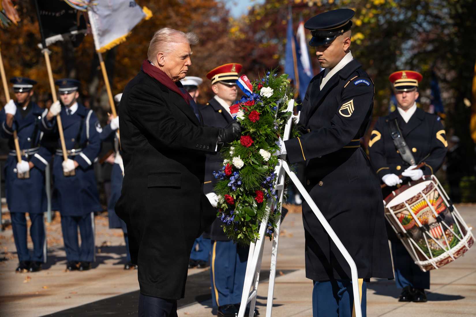 Donald Trump at Arlington Veterans Day 2025
