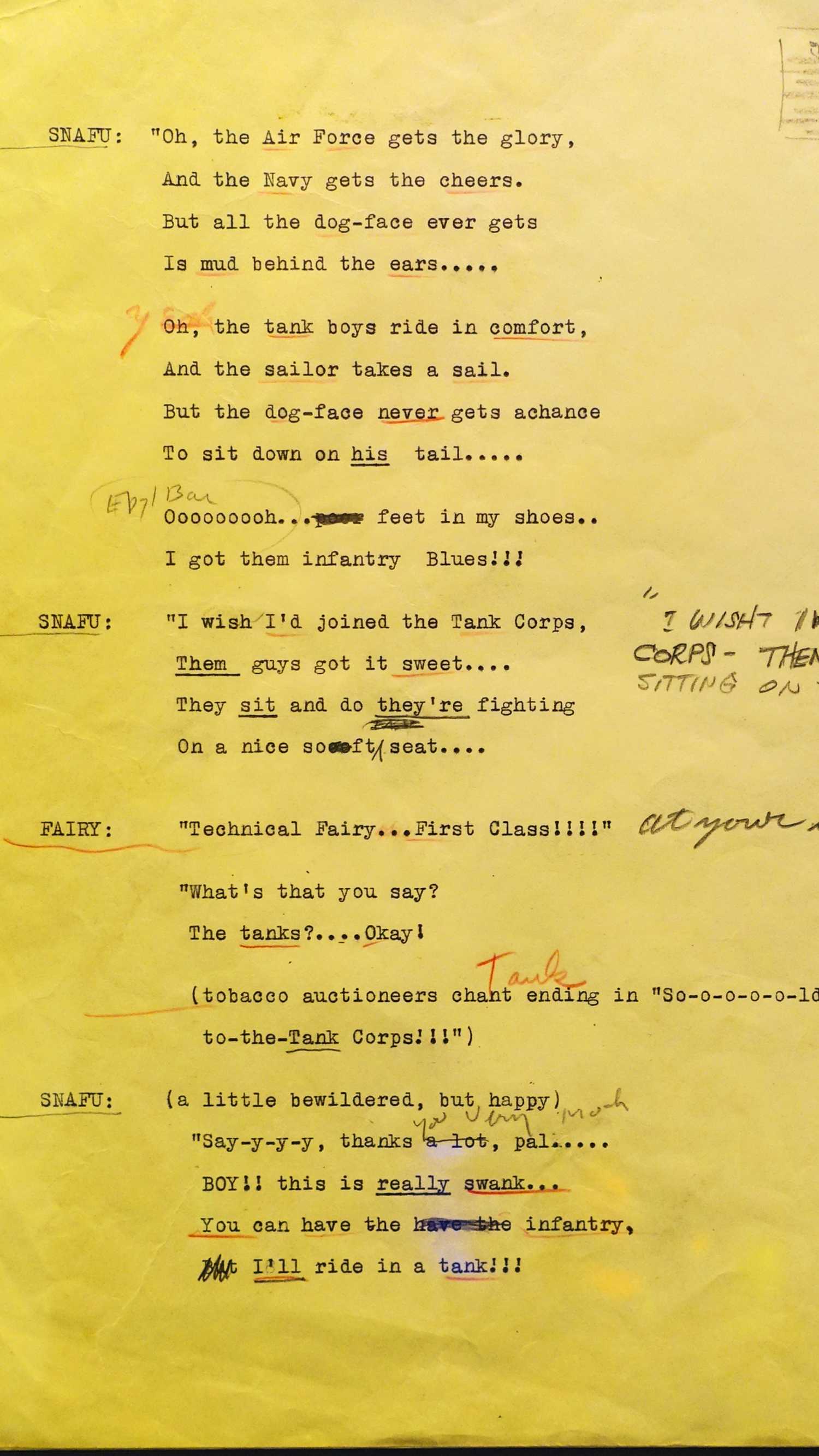 Private_Snafu_Script_Page by Theodor Geisl
