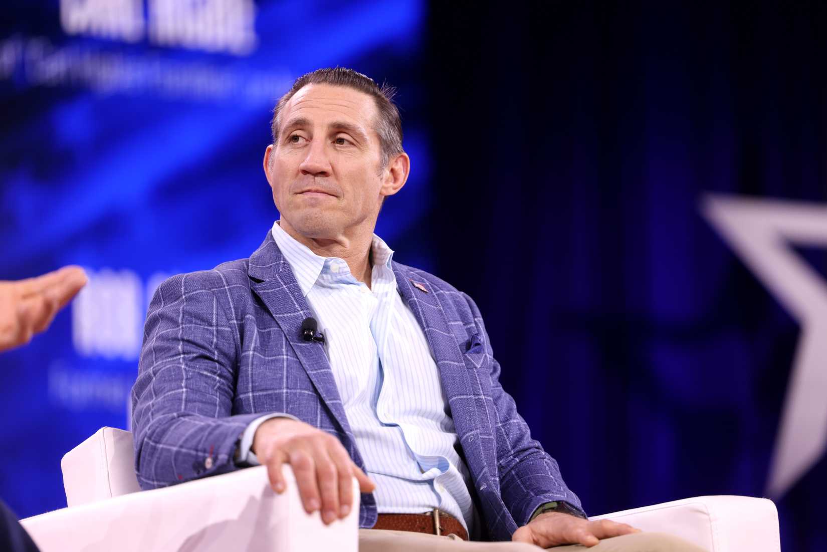 Tim Kennedy speaking at the 2025 CPAC