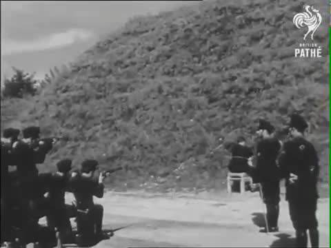 WW2 Italian Fascist Police Chief Executed