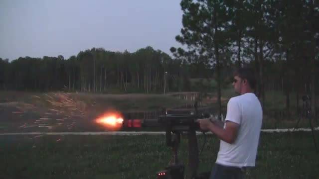 Minigun Fun at 4,000 RPM