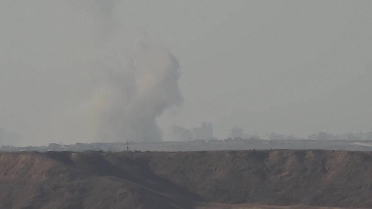 Smoke Seen Rising over Gaza Strip as Israel Continues Aerial and Ground ...