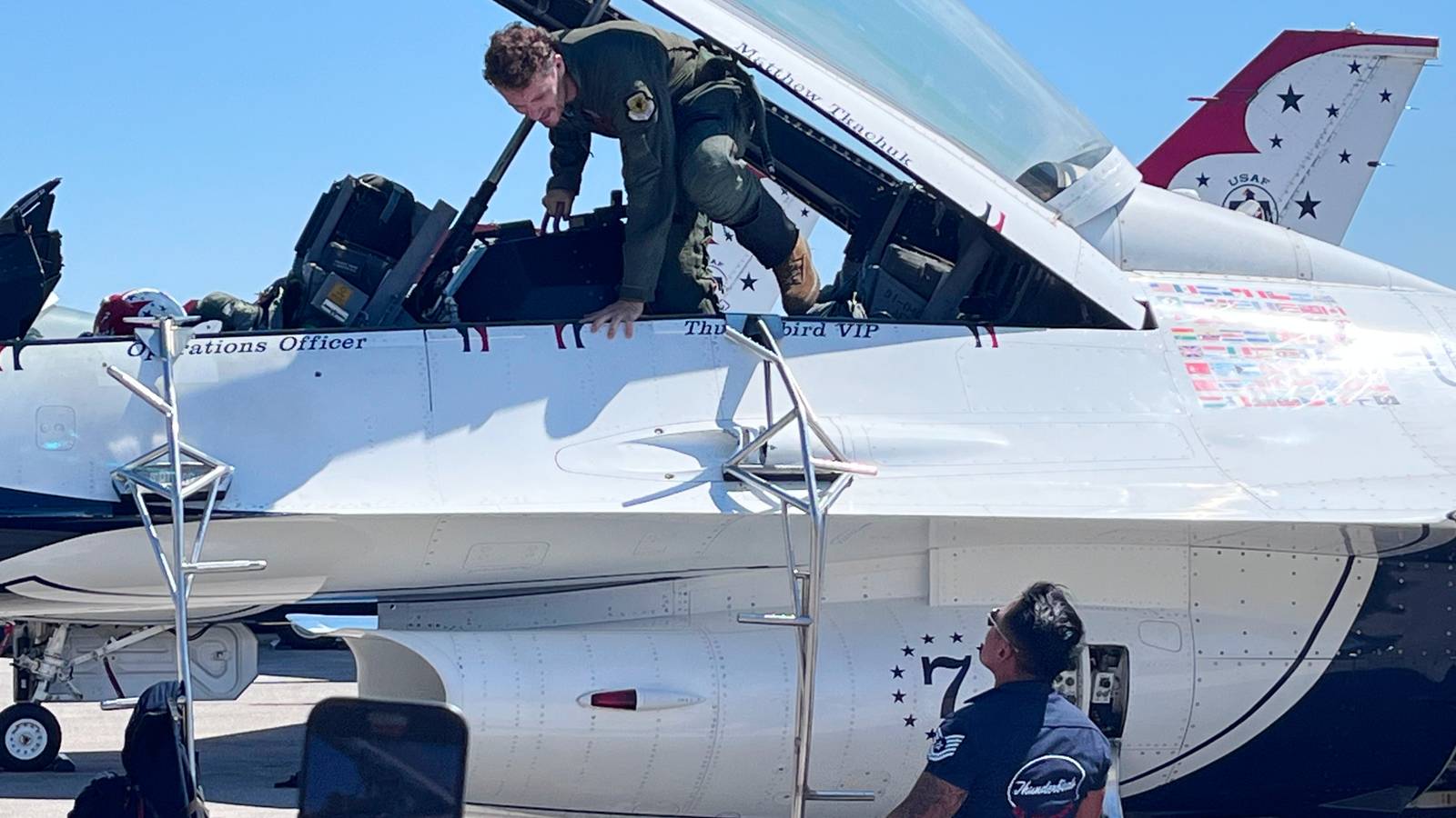 Panthers Star Matthew Tkachuk Flies with the Thunderbirds in an F-16 Ahead of Fort Lauderdale Show Panthers Star Matthew Tkachuk Flies with the Thunderbirds in an F-16 Ahead of Fort Lauderdale Show