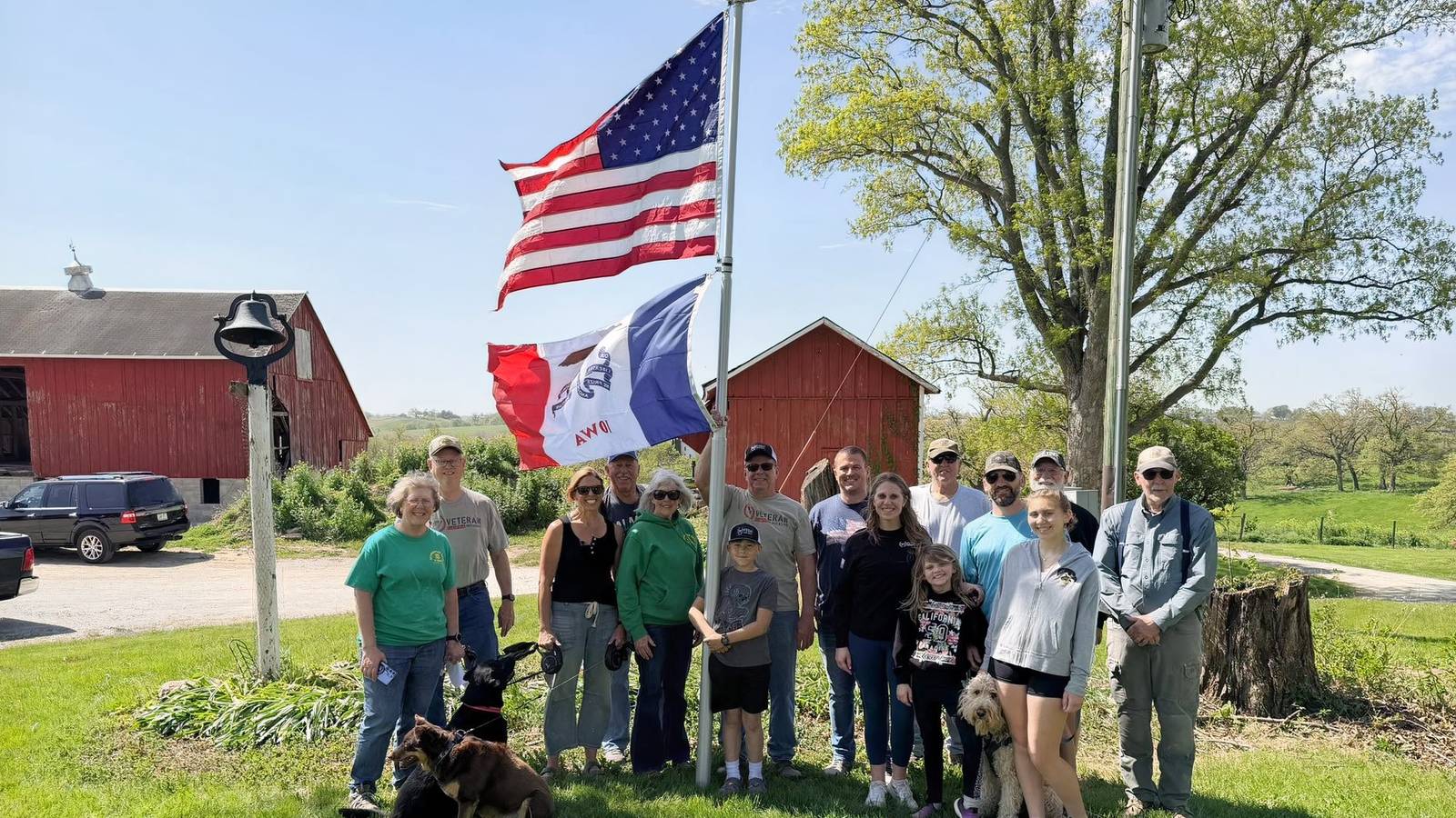 Veteran Erects 200 Flagpoles in 5 Years to Support Iowa Veterans Veteran Erects 200 Flagpoles in 5 Years to Support Iowa Veterans