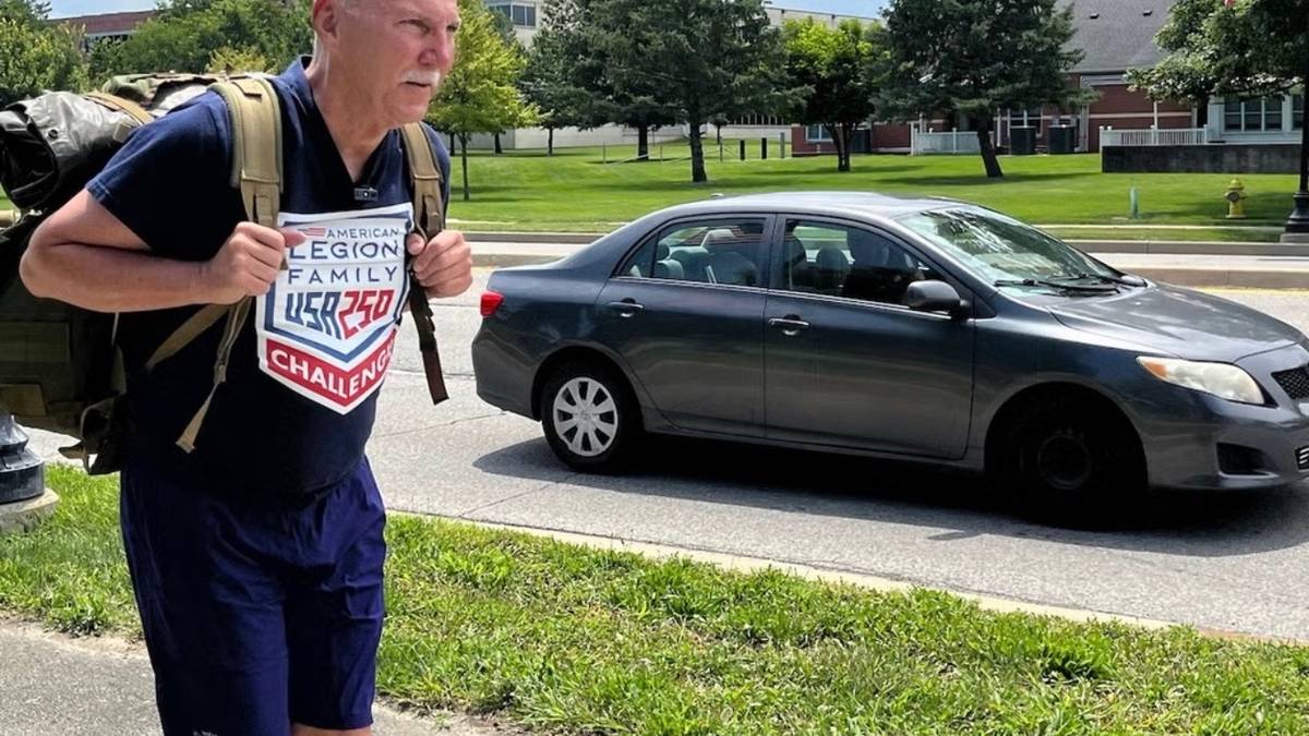 American Legion Commander Walks 250 Miles to Celebrate 250 Years of America American Legion Commander Walks 250 Miles to Celebrate 250 Years of America