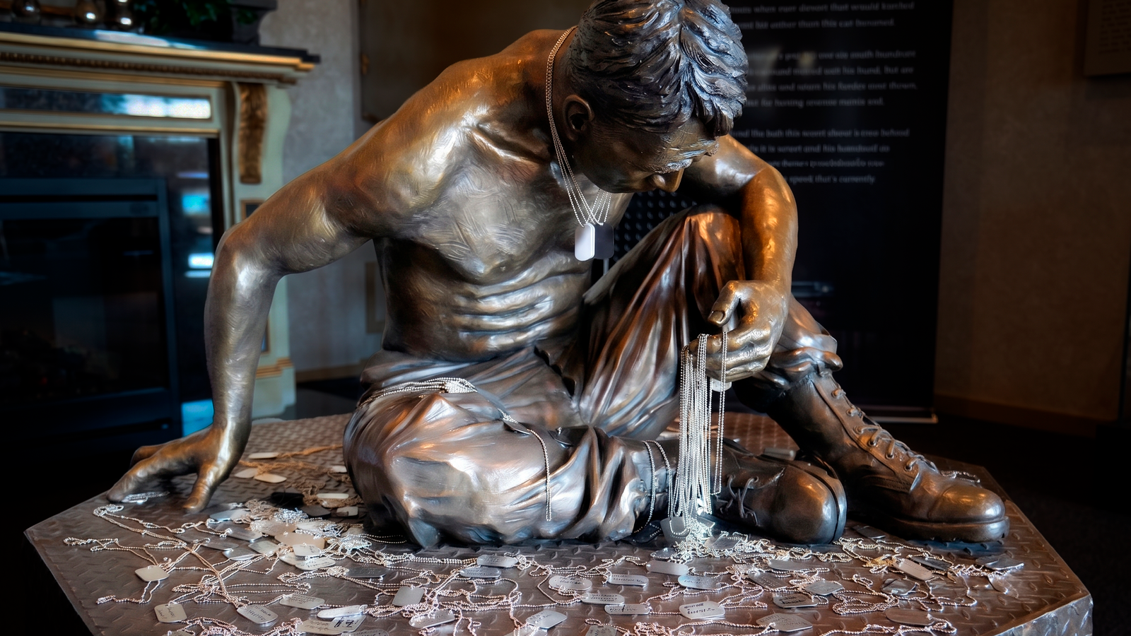 Veterans unveil 'Silent Battle' sculpture to tackle mental health