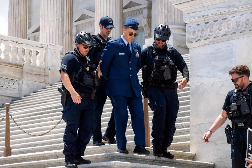 Air Force major arrested for Capitol protest after criticizing Trump