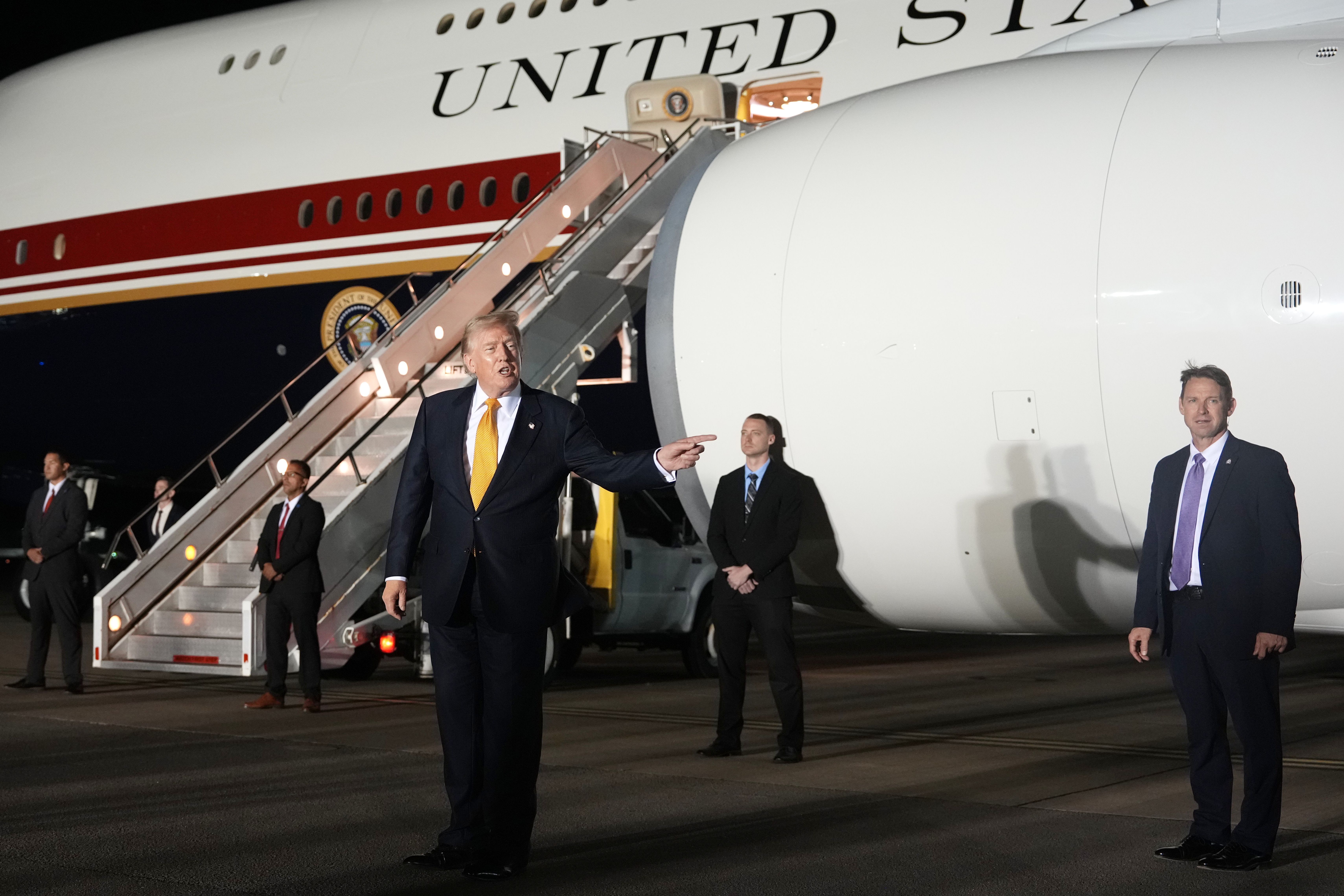 Trump Says Secret Service and the Military Wanted Him off Air Force One in Turkey Due to Threat