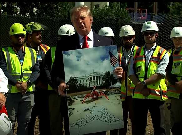 Trump Gives Press a Tour of Latest Construction Project: A New Helipad